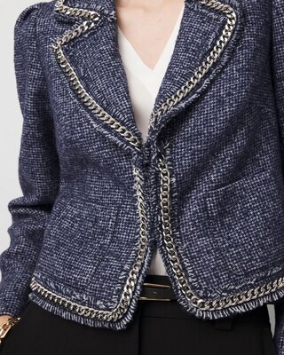 Chain Trim Tweed Jacket | White House Black Market
